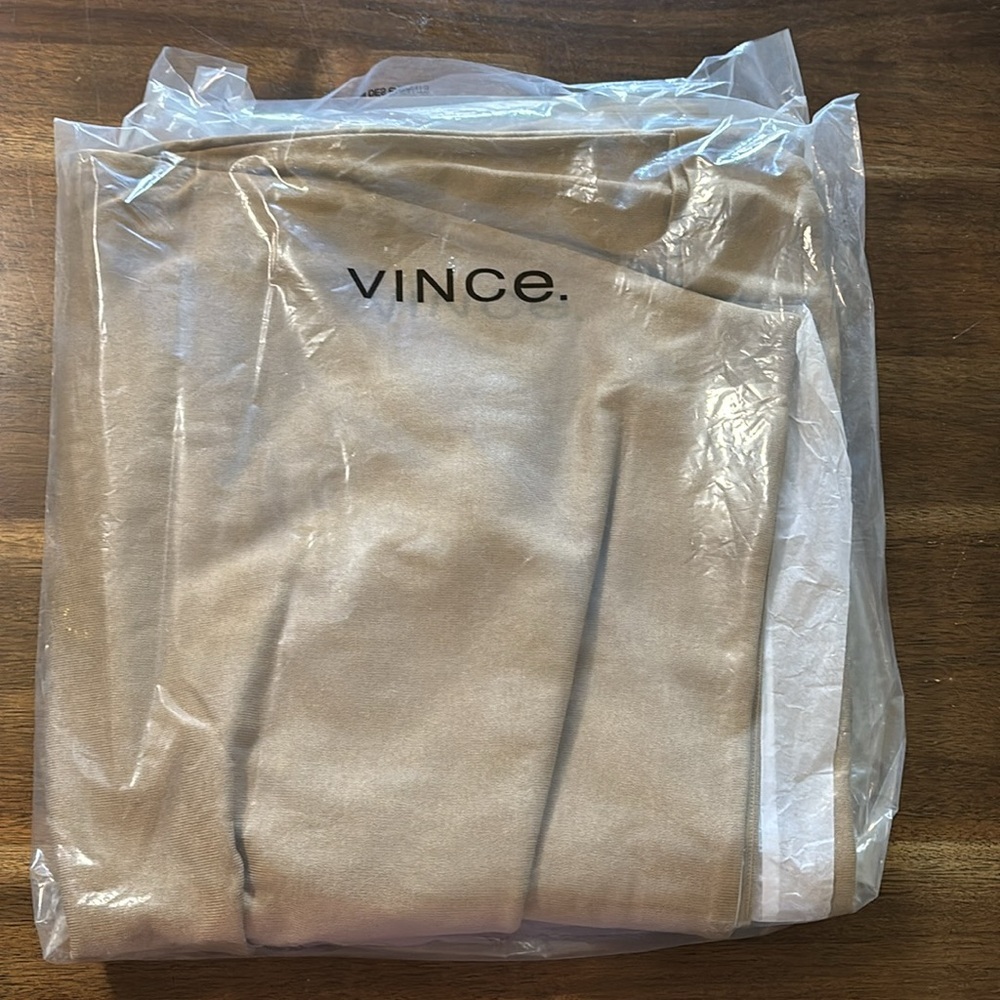 VINCE Elegant Tan Midi Skirt - Picture 10 of 11